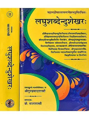 लघुशब्देन्दुशेखर: Laghu Shabdendu Shekhara (Set of 2 Volumes)
