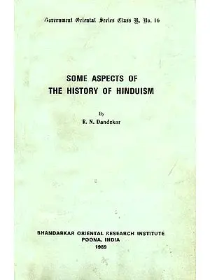 Some Aspects of The History of Hinduism (A Rare Book)