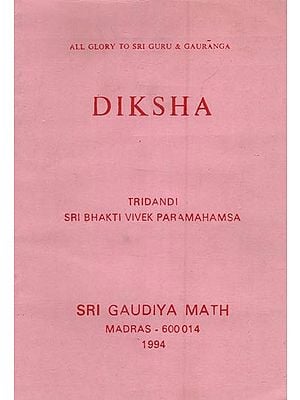 Diksha (An Old and Rare Book)