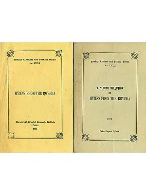 Hymns From The Rgveda - An Old and Rare Book (Set of 2 Volumes)