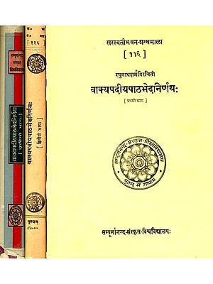 वाक्यपदीयपाठभेदनिर्णाय: Vakyapadiya Textual Varitions (Set of 3 Volumes) (An Old and Rare Book)