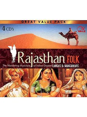 Rajasthan Folk (The Wandering Musicians of Indian Desert Langas & Manganiars) (Set Of Four Audio CD’s)