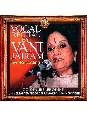 Vocal Recital by Vani Jairam Live Recording (Audio CD)
