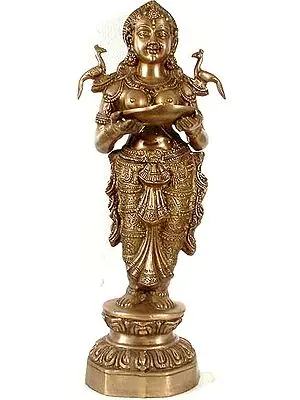 27" An Auspicious Motif Aimed at Bringing Prosperity and Riches (Large Size) In Brass | Handmade | Made In India