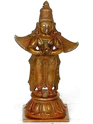 10" Garuda Idol in Brass | Handmade | Made in India