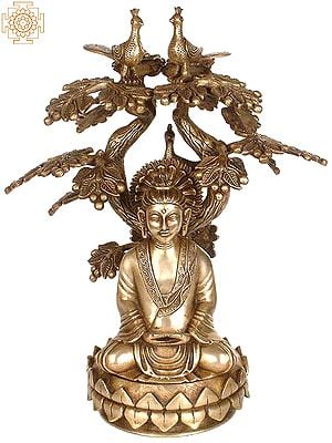 Buddha in Dhyana Under Tree