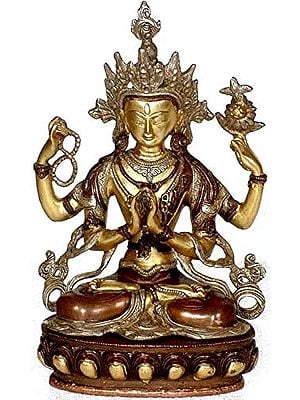13" The Most Popular Deity of Tibet In Brass | Handmade | Made In India