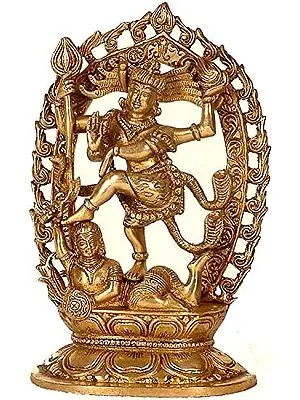 9" Nataraja In Brass | Handmade | Made In India