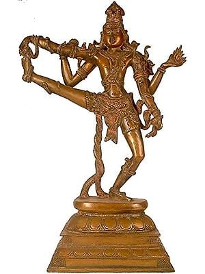18" Dancing Shiva In Brass | Handmade | Made In India
