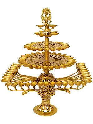 16" Hand Held Diyas in Brass | Handmade | Made in India