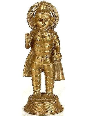 8" Tribal Buddha In Brass | Handmade | Made In India
