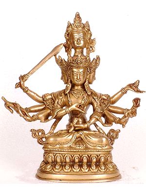 Tibetan Buddhist Deity Four-Headed Chenrezig