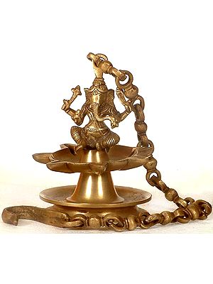 Ganesha Hanging Temple Lamp