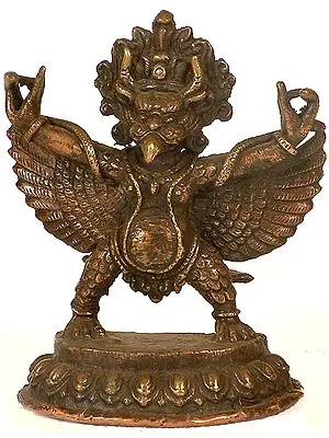Small Garuda Brass Idol & Statue
