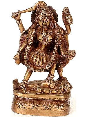 6" Kali In Brass | Handmade | Made In India
