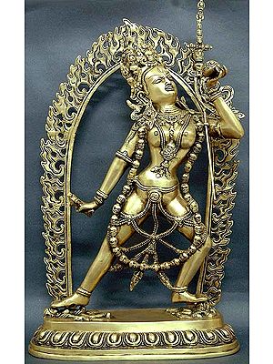 17" Naro Kha Chod (Vajrayogini) In Brass | Handmade | Made In India