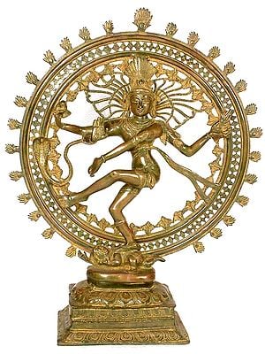 28" Nataraja Brass Statue - The King of Dancers | Handmade | Made in India