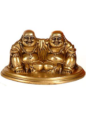 Pair of Laughing Buddhas