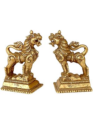 Pair of Temple Lions