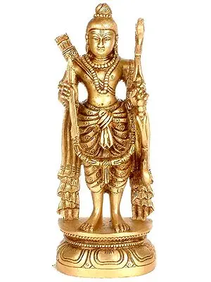 8" Rama - The Ideal Man In Brass | Handmade | Made In India