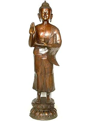 51" An Inner Joy…. (Large Size Sculpture) In Brass | Handmade | Made In India