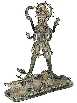 Goddess Kali: Tribal Statue from Bastar