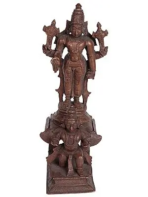 Lord Vishnu Standing on Garuda Chowki