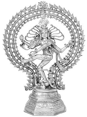 30" The Glory Of Nataraja In Brass | Handmade | Made In India