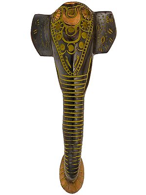 Richly Adorned Elephant-head Door-handle