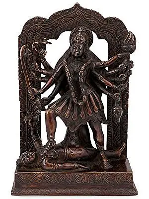 Dashabhuja Kali, Her Stance Invincible
