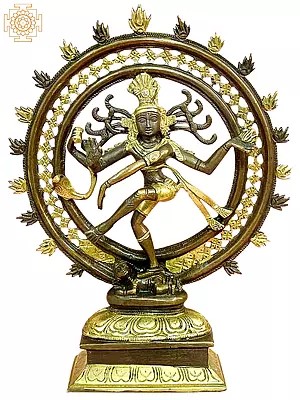 11" Nataraja Brass Murti | Handmade | Made In India