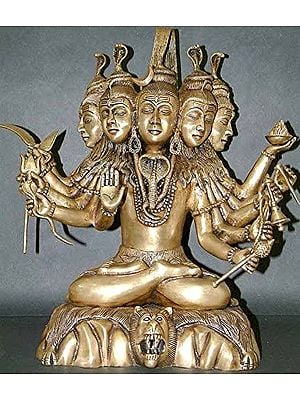 16" Sadashiva In Brass | Handmade | Made In India