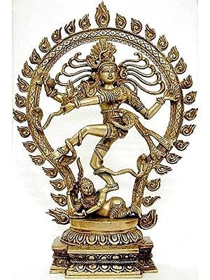 21" Nataraja Brass Statue | Handmade | Made in India
