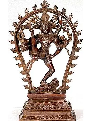 17" Tripurantaka Shiva In Brass | Handmade | Made In India