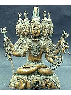 16" Sadashiva In Brass | Handmade | Made In India