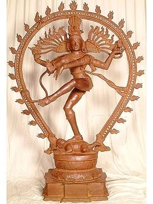 56" Large Size Nataraja In Brass | Handmade | Made In India