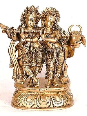 10" The Thrice Bent Lovers In Brass | Handmade | Made In India