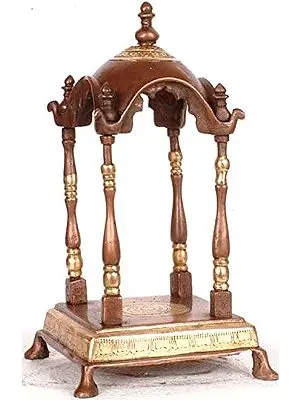11" Temple In Brass | Handmade | Made In India
