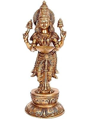 18" Lamp of Prosperity In Brass | Handmade | Made In India