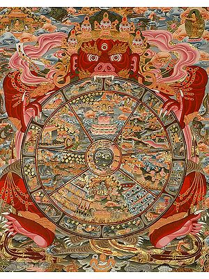 A Vivid Bhavachakra (The Wheel of Life)