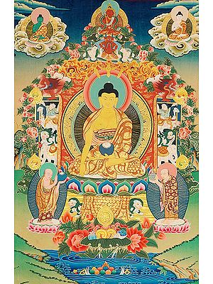 Buddha Seated on the Six-Ornament Throne of Enlightenment