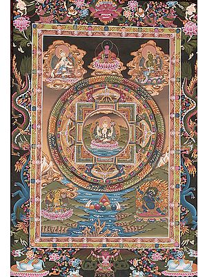 Chenrezig (Four-armed Avalokiteshvara)  Mandala