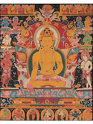 Dhyani Buddha Ratnasambhava with the Eight Bodhisattvas