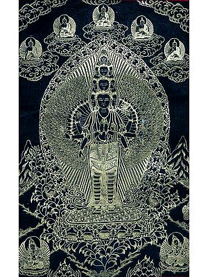 Esoteric Painting of Thousand-Armed     Avalokiteshvara (Chenrezi)