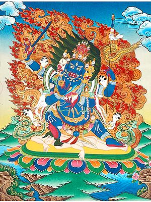 The Four Boons of Mahakala (Chatur-bhuja Mahakala - mGon po phyag bzhi pa)