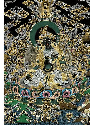 Goddess Green Tara Thangka Painting
