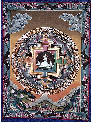 Mandala of Buddha, Deified as a Stupa