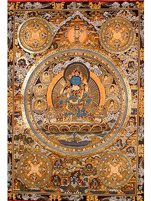 Mandala of Vajrasattva and His Consort Ghantapani