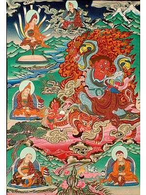 Padmasambhav as Rdo-rje-gro-lod (Vajradamodara) (The Manifestations of Guru Padmasambhava)