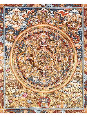 Rahula (One Who Saves from Negative Astrological Influences) Mandala